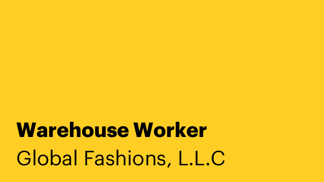 Warehouse Worker