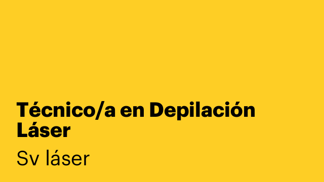 Técnico/a en Depilación Láser