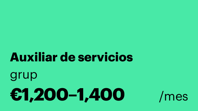 Auxiliar de servicios