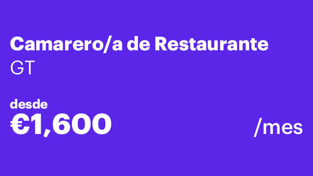 Camarero/a de Restaurante