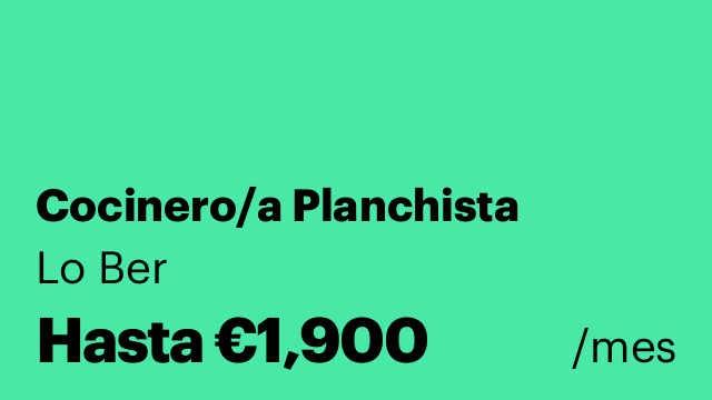 Cocinero/a Planchista