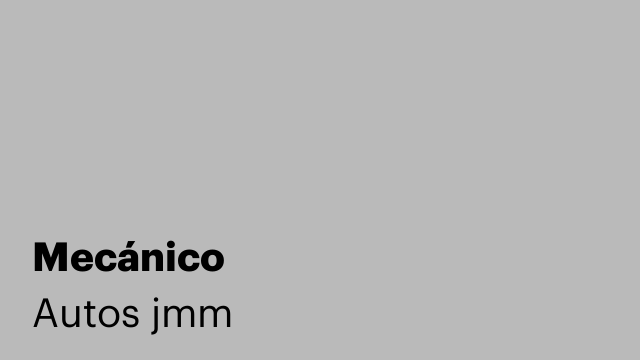 Mecánico