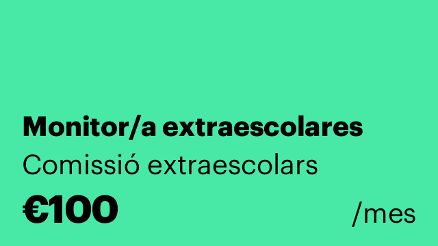 Monitor/a extraescolares