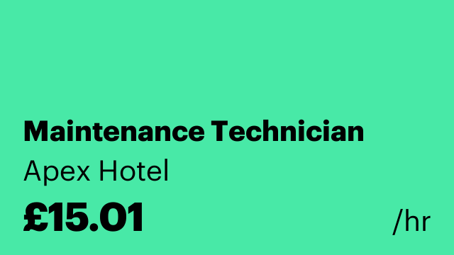 Maintenance Technician
