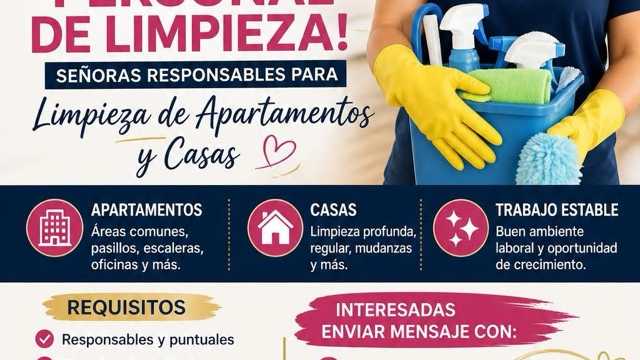 Auxiliar de limpieza