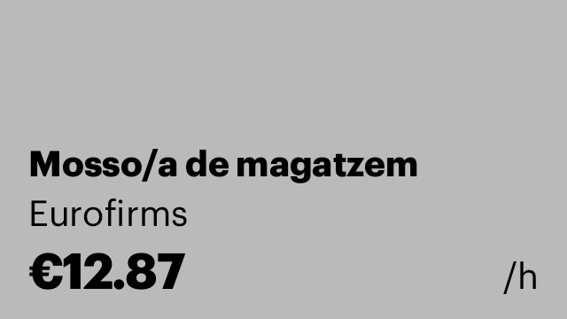 Mosso/a de magatzem