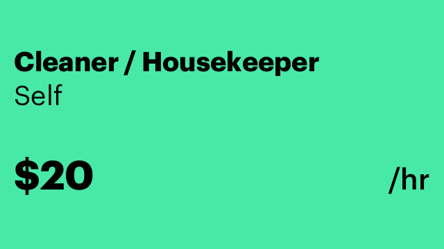 Cleaner / Housekeeper