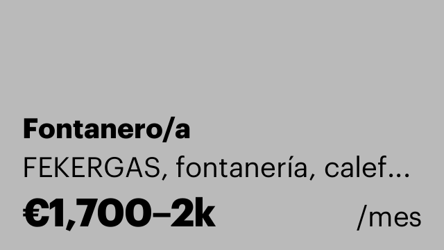 Fontanero/a