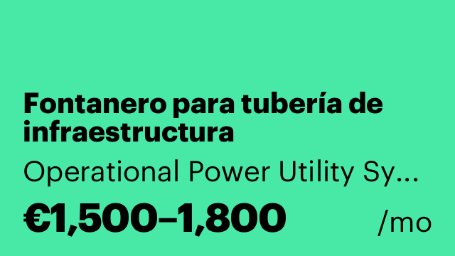 Fontanero para tubería de infraestructura