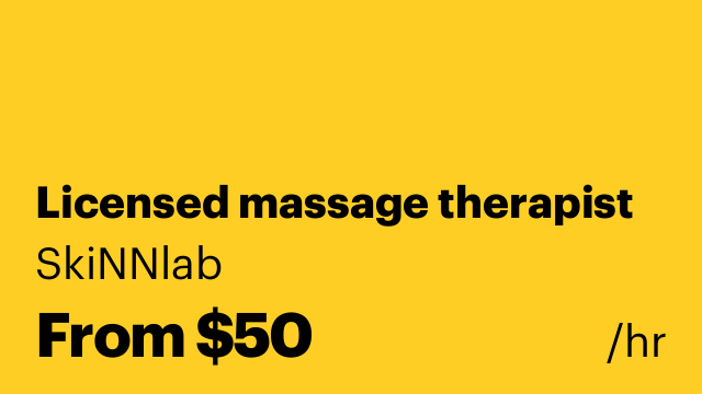 Licensed massage therapist