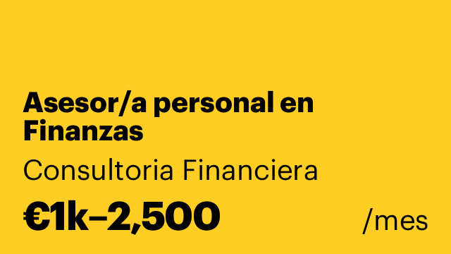 Asesor/a personal en Finanzas
