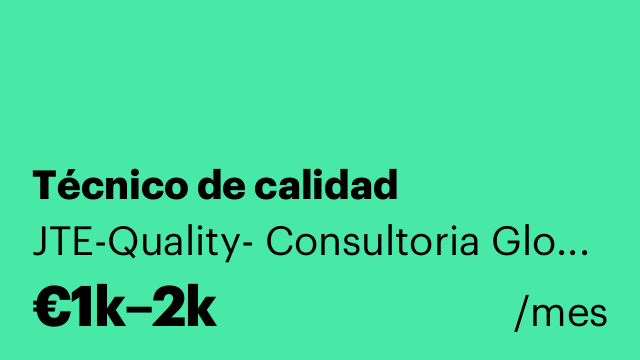 Técnico de calidad