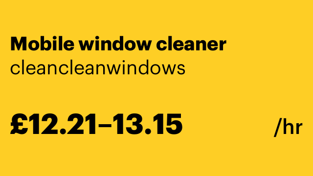 Mobile window cleaner