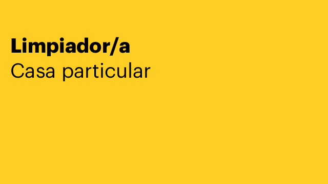 Limpiador/a