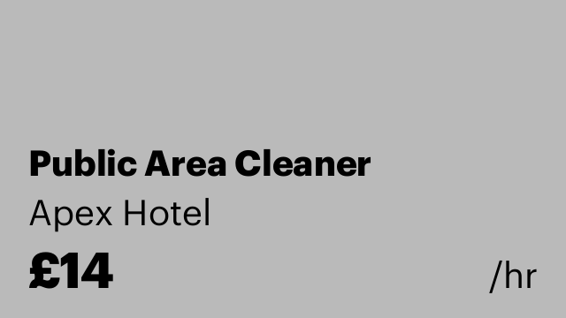 Public Area Cleaner