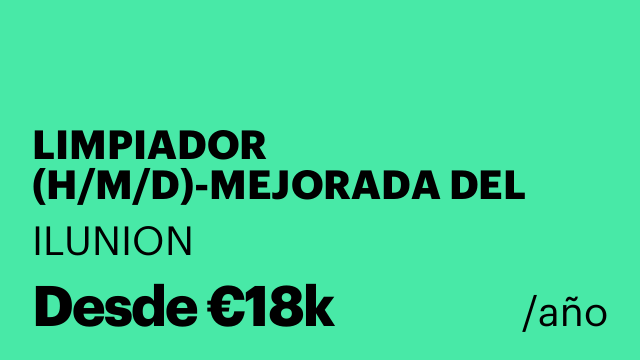 LIMPIADOR (H/M/D)-MEJORADA DEL CAMPO