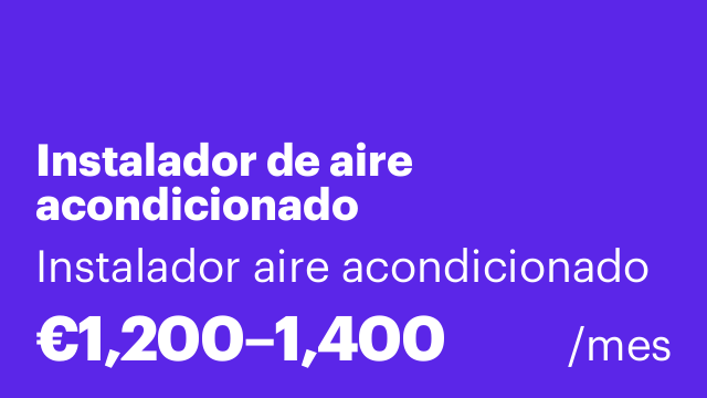 Instalador de aire acondicionado
