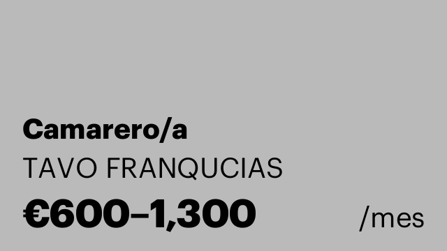 Camarero/a