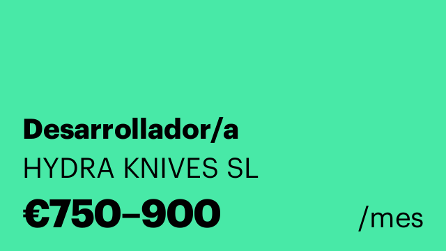 Desarrollador/a