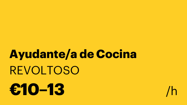 Ayudante/a de Cocina