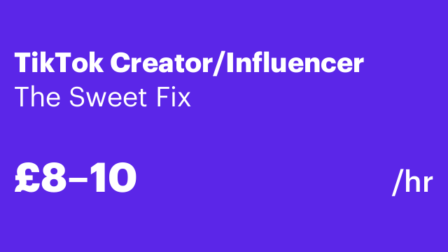 TikTok Creator/Influencer