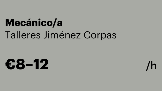 Mecánico/a