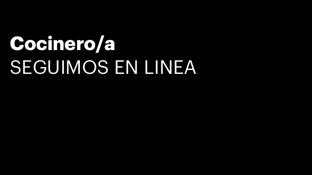 Cocinero/a