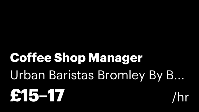 Coffee Shop Manager