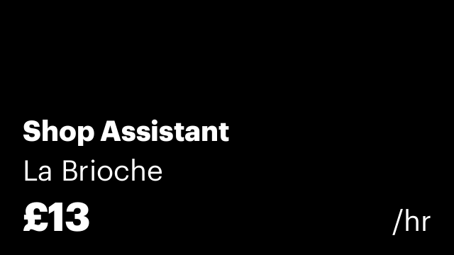 Shop Assistant