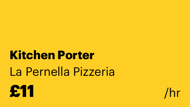 Kitchen Porter