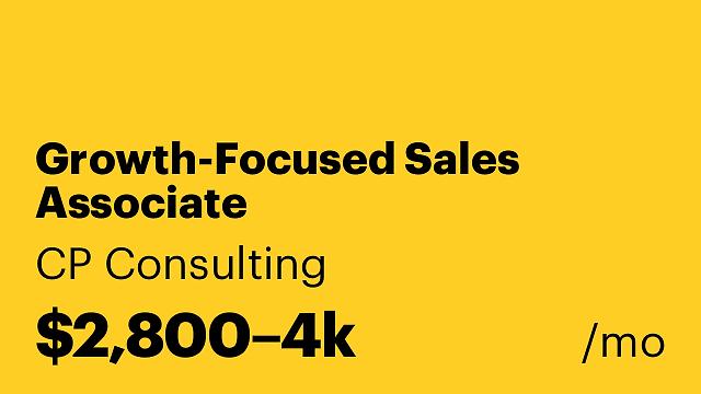 Growth-Focused Sales Associate