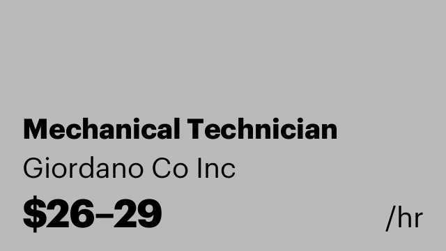 Mechanical Technician