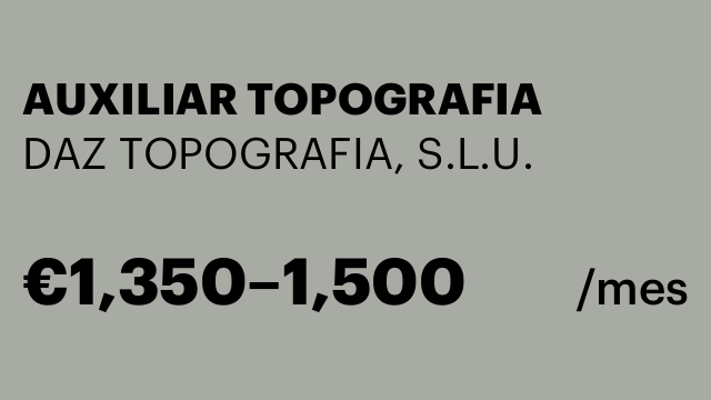 AUXILIAR TOPOGRAFIA