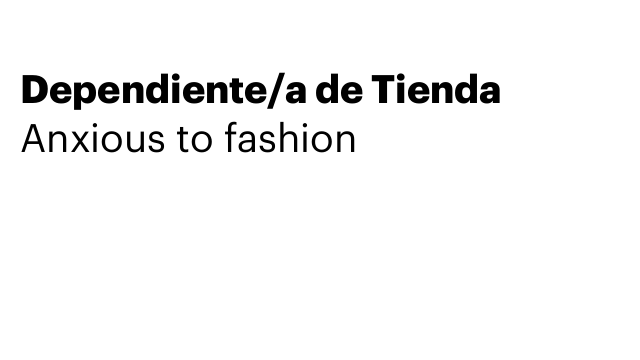 Dependiente/a de Tienda