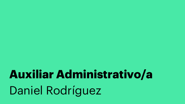 Auxiliar Administrativo/a