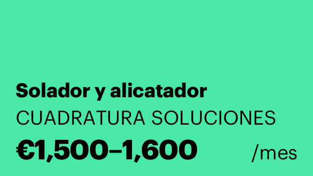 Solador y alicatador