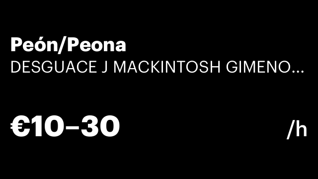 Peón/Peona
