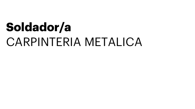 Soldador/a