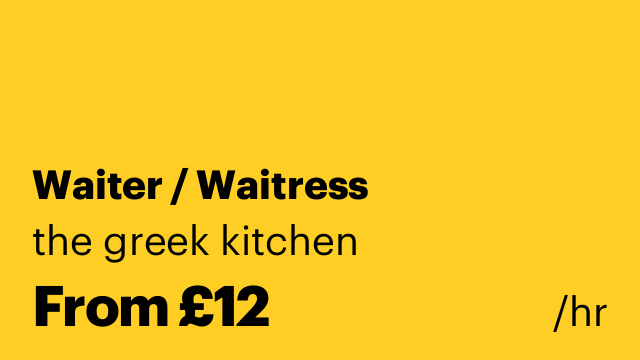 Waiter / Waitress