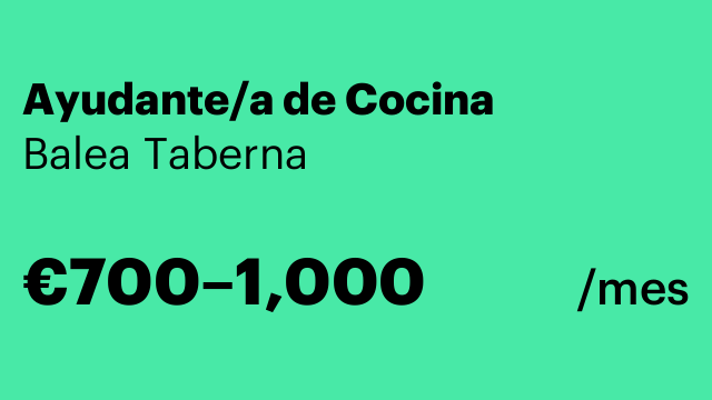 Ayudante/a de Cocina