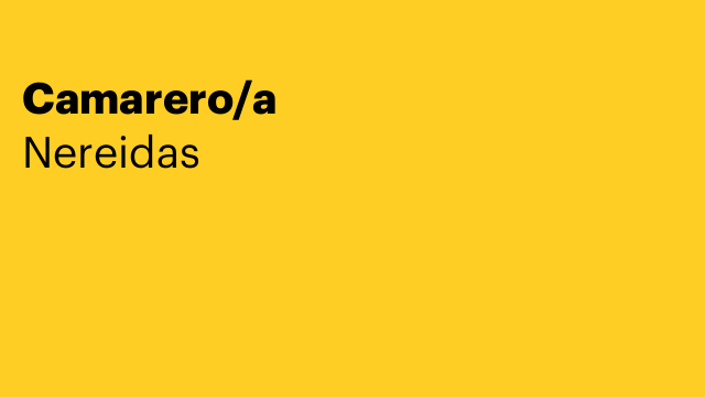 Camarero/a