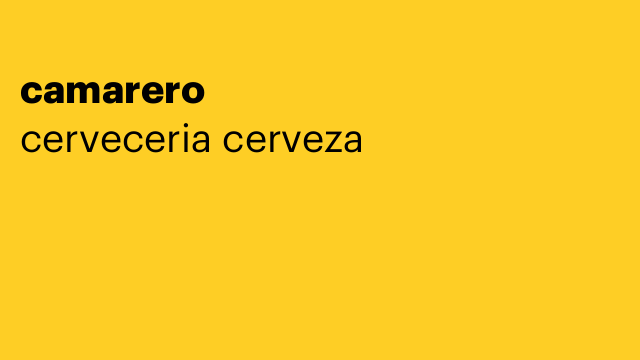 camarero