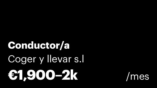 Conductor/a