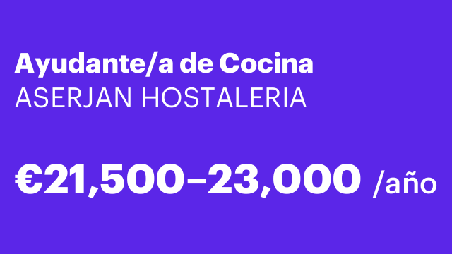 Ayudante/a de Cocina