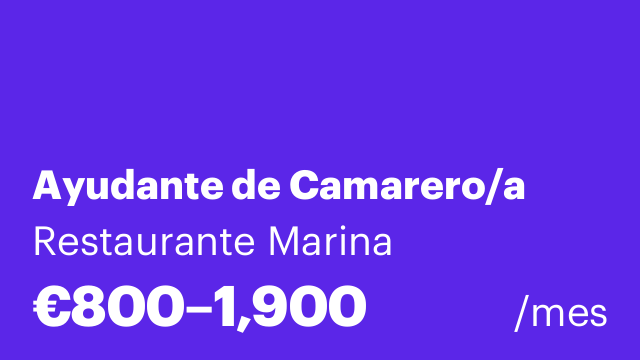 Ayudante de Camarero/a