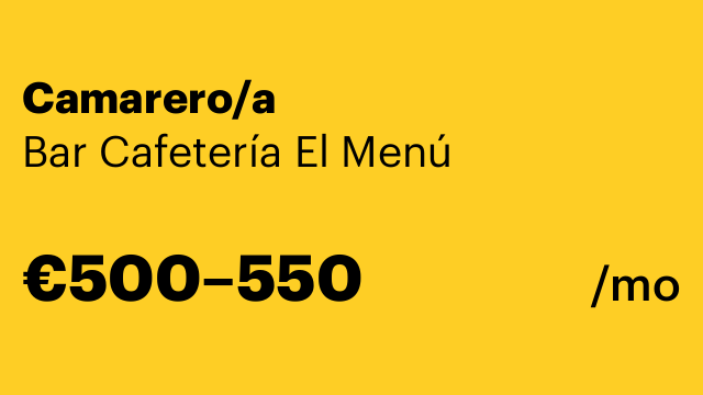 Camarero/a