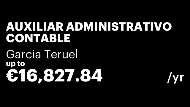 AUXILIAR ADMINISTRATIVO CONTABLE