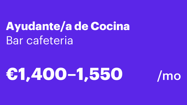Ayudante/a de Cocina