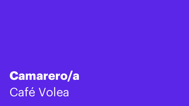 Camarero/a