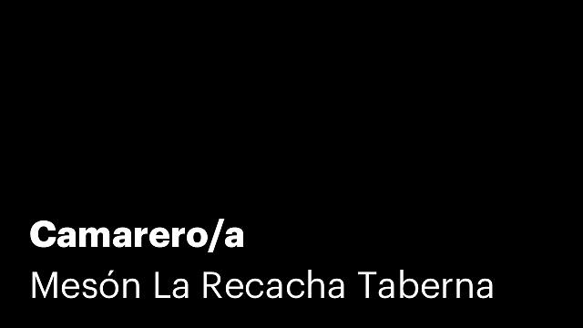 Camarero/a